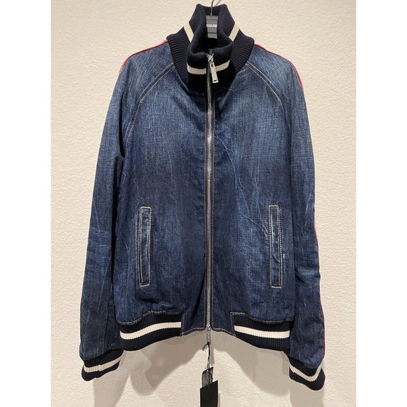 DSQUARED2 Mens Denim Jacket - Blue - IT 48/UK 38/FR 44/US 38 NWT S74AM1101S30309 - Picture 11 of 16
